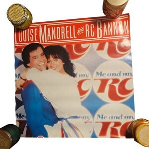 Louise Mandrell And RC Bannon Me And My RC 22x22 Album Promo Poster VTG 1980s